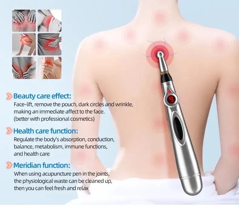 Smart Massager Pen, Acupuncture Pulse Meridian Massage Pen